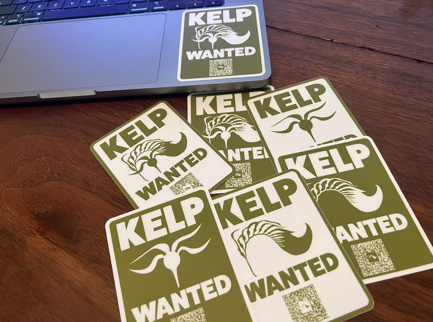 Kelp Wanted QR Sticker